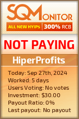 HiperProfits HYIP Status Button