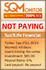 Sun7Life Financial HYIP Status Button