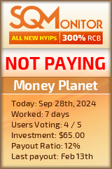 Money Planet HYIP Status Button