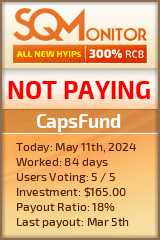 CapsFund HYIP Status Button