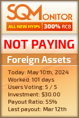 Foreign Assets HYIP Status Button