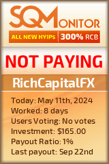 RichCapitalFX HYIP Status Button