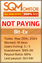 Bit-Ex HYIP Status Button