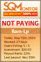 Bam-Lp HYIP Status Button