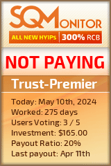 Trust-Premier HYIP Status Button