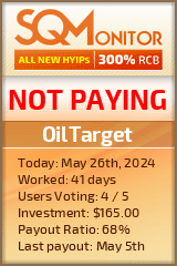 OilTarget HYIP Status Button