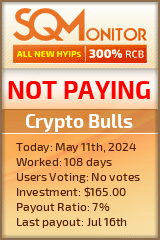 Crypto Bulls HYIP Status Button