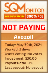 Axozoil HYIP Status Button