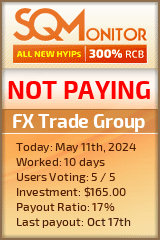 FX Trade Group HYIP Status Button