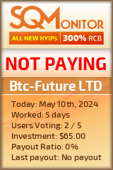 Btc-Future LTD HYIP Status Button