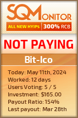 Bit-Ico HYIP Status Button