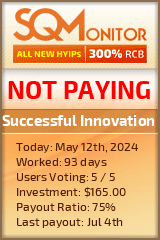 Successful Innovation HYIP Status Button