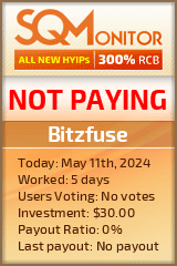 Bitzfuse HYIP Status Button