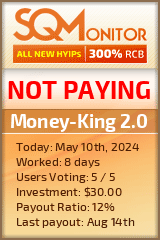 Money-King 2.0 HYIP Status Button