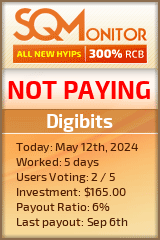 Digibits HYIP Status Button