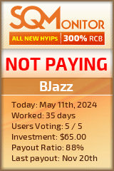 BJazz HYIP Status Button