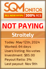 Stroitely HYIP Status Button