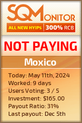 Moxico HYIP Status Button