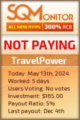 TravelPower HYIP Status Button