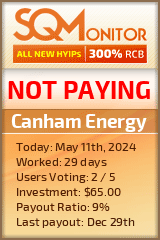 Canham Energy HYIP Status Button
