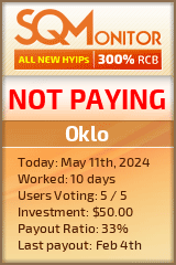 Oklo HYIP Status Button