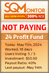 24 Profit Fund HYIP Status Button