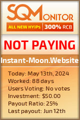 Instant-Moon.Website HYIP Status Button