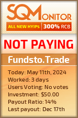 Fundsto.Trade HYIP Status Button
