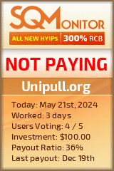Unipull.org HYIP Status Button