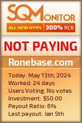 Ronebase.com HYIP Status Button
