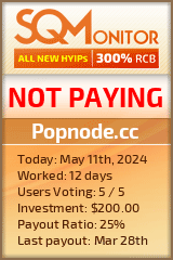 Popnode.cc HYIP Status Button