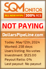 DollarsPipeLine.com HYIP Status Button
