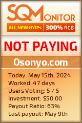 Osonyo.com HYIP Status Button