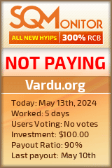 Vardu.org HYIP Status Button