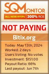 Bitix.org HYIP Status Button
