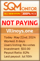 Vilinoys.one HYIP Status Button