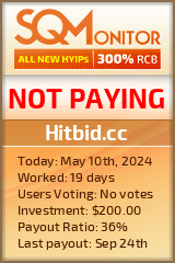 Hitbid.cc HYIP Status Button