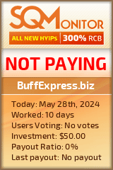 BuffExpress.biz HYIP Status Button