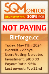 Bitforge.cc HYIP Status Button