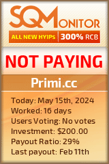 Primi.cc HYIP Status Button