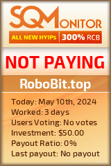 RoboBit.top HYIP Status Button