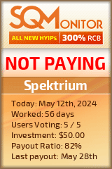 Spektrium HYIP Status Button