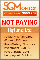 Hqfund Ltd HYIP Status Button