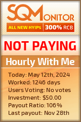 Hourly With Me HYIP Status Button
