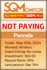 Pannda HYIP Status Button