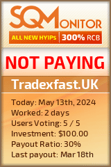 Tradexfast.UK HYIP Status Button
