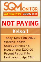 Kelso 1 HYIP Status Button