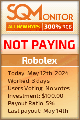 Robolex HYIP Status Button