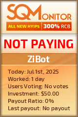 ZiBot HYIP Status Button