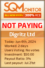 Digritz Ltd HYIP Status Button